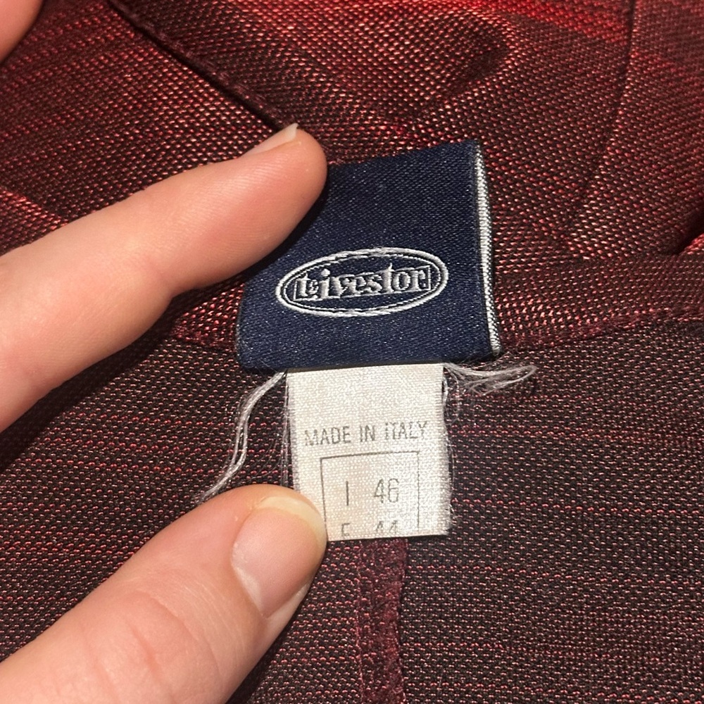 VINTAGE Burgundy Slip Dress - Picture 5 of 6